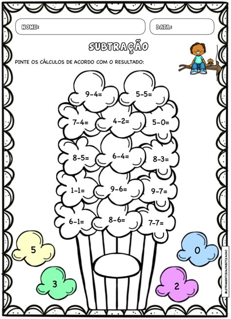 Subtra O Actividades Divertidas De Matem Ticas Matem Ticas De