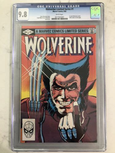 Wolverine 1 Sep 1982 Marvel Limited Series Cgc 98 Antique Price