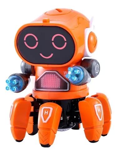 Robot De Juguete Inteligente 6 Patas Pulpo Baila Luz Musica Meses Sin