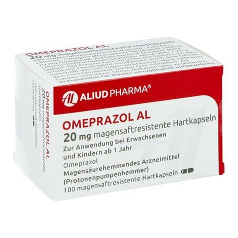 Omeprazol AL 20mg Magensaftresistente Hartkapseln 100 St