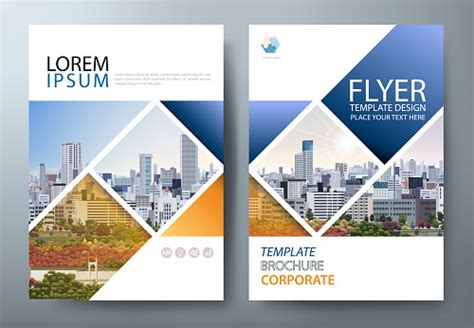 Annual Report Brochure Flyer Design Template Vector Leaflet Presentation Book Cover Stock