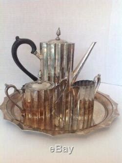 Godinger Silver Plated Museum Re-creations 1980's 4 Pcs Coffee/tea Set By