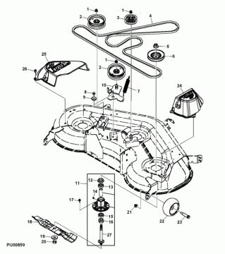 John Deere 48c Mower Deck Diagram - BeltDiagram.net