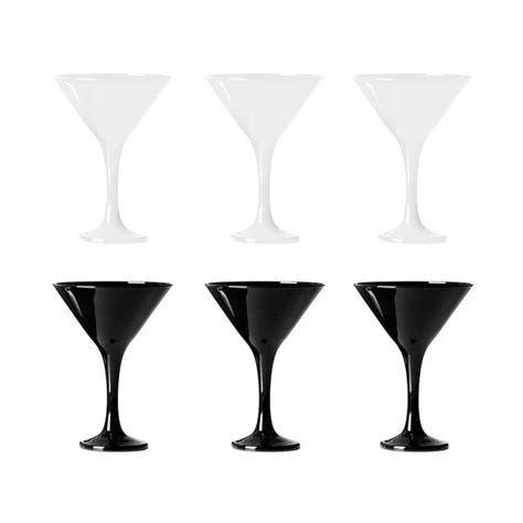 Kieliszki Do Martini Glasmark Ml Komplet Sztuk Czarne I Bia E