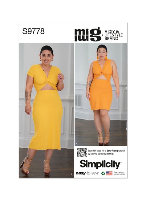 Simplicity 9778 Misses Knit Dress In Two Lengths By Mimi G Style