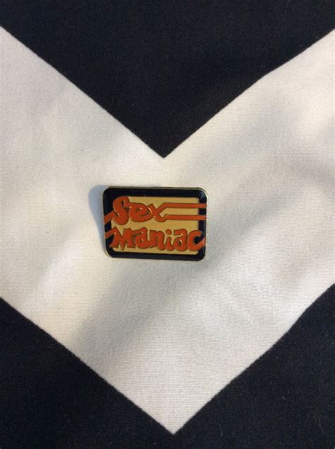 Sex Maniac Enamel Pin Boardwalk Vintage