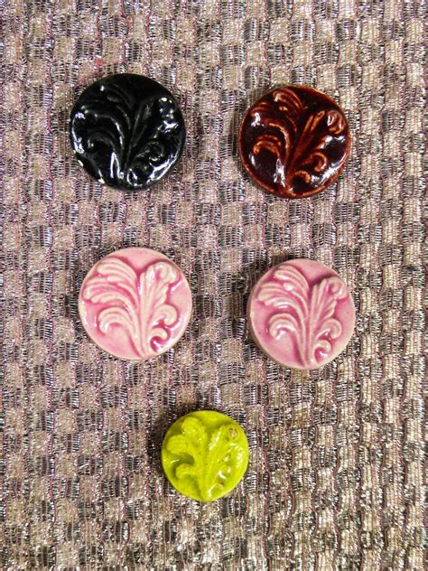 Ceramic Buttons Possibly Jean Cl Ment For Elsa Schiaparelli Circa