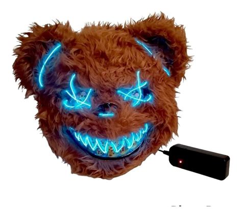 M Scara Oso Sangriento Luz Led Halloween Disfraz Terror Mercadolibre