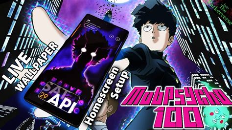 Mob Psycho 100 Live Wallpaper Android Setup Anime Homescreen