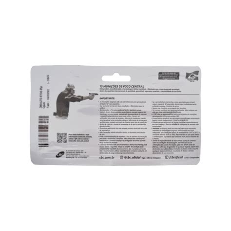 Munição CBC Calibre 380 Auto ETOG 95gr Blister 10un SK Store