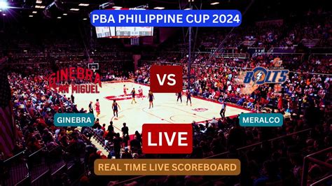 Ginebra Vs Meralco LIVE Score UPDATE Today Basketball PBA Philippine