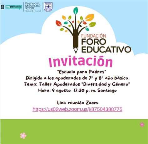 Invitación Foro Educativo Escuela para Padres