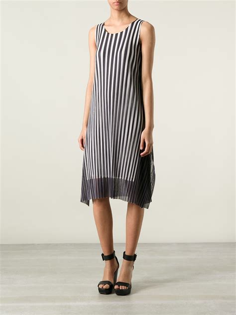 Lyst Pleats Please Issey Miyake Layered Pleated Dress In Black