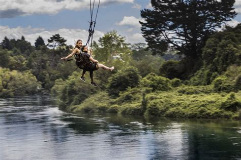 Taupo Bungy Jump And Cliff Hanger Highest Water Touch Bungy