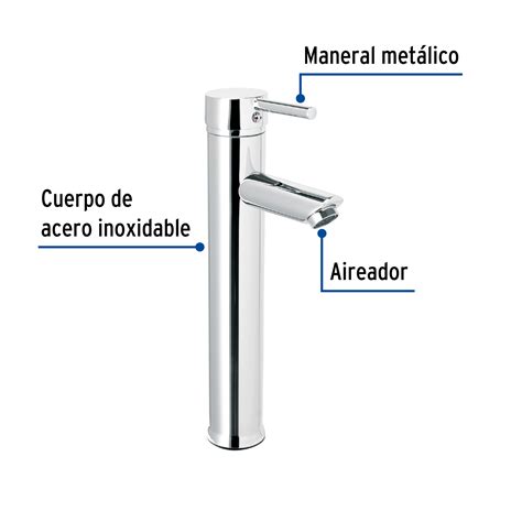 Ficha Tecnica Monomando Alto Cromo Para Lavabo Foset Tubig