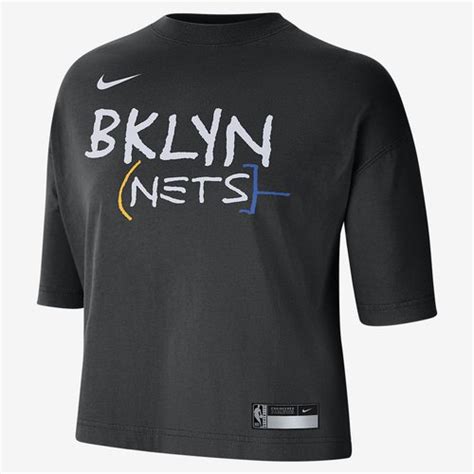 Brooklyn Nets Courtside City Edition Nike NBA T Shirt Black DV6320