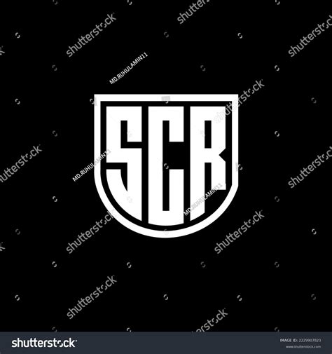 Scr Letter Logo Design Illustration Vector Stock Vector (Royalty Free ...