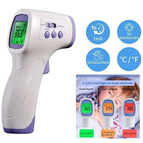 Jual Termometer Infrared Non Kontak Suhu Badan Objek Thermometer 2in1 Termometer Digital Non