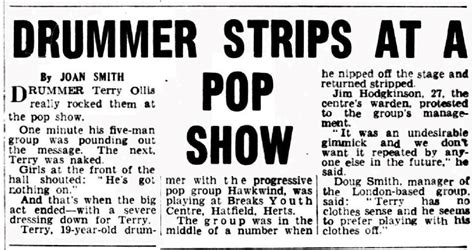 Hawkwind The Drummers Naked Pedicure Illustrated Ramblings