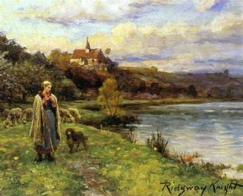 Art Reproductions Woman By The Water By Daniel Ridgway Knight