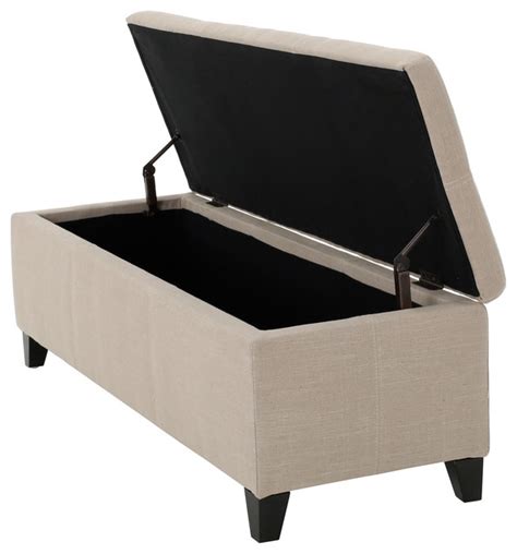 Shop Houzz Gdfstudio Sarelia Contemporary Beige Fabric Storage