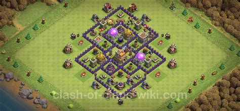 Farming Base Th7 Max Levels With Link Anti Everything Hybrid Town