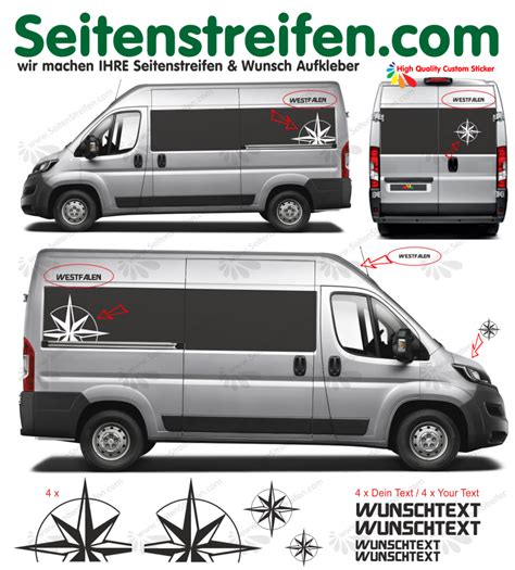 Fiat Ducato Citro N Jumper Peugeot Boxer Set De Adhesivo Sticker