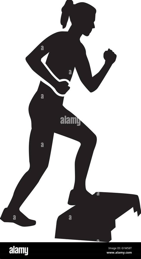 Step Aerobics Stock Vector Images Alamy