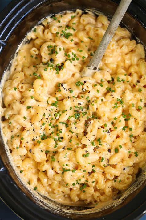 Slow Cooker Four Cheese Mac And Cheese Damn Delicious