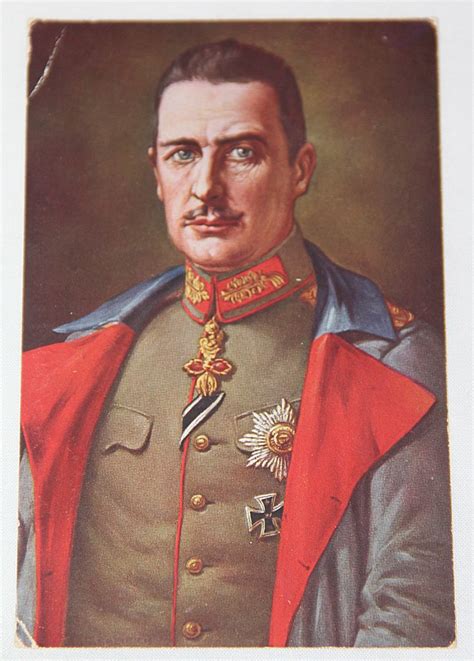 B203 WWI GERMAN FELDPOST POSTCARD OF HERZOG ALBRECHT DUKE OF