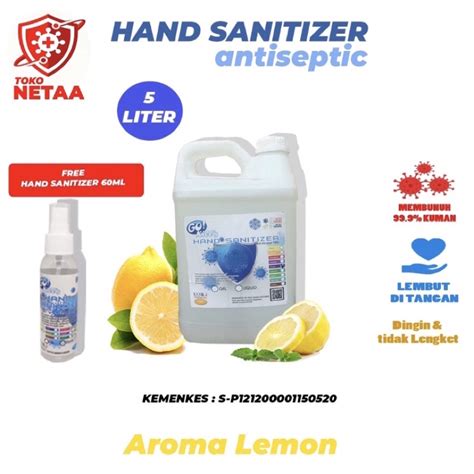 Jual Hand Sanitizer Cair Liter Antiseptic Shopee Indonesia