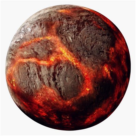 Lava Planet Planet Cancri E D Model Obj Fbx Max Free D