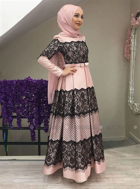 Model Gamis Brokat Kombinasi Satin Terbaru Yang Elegan Blog