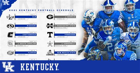 Seven Home Games Highlight Kentucky Football 2021 Schedule – UK Athletics