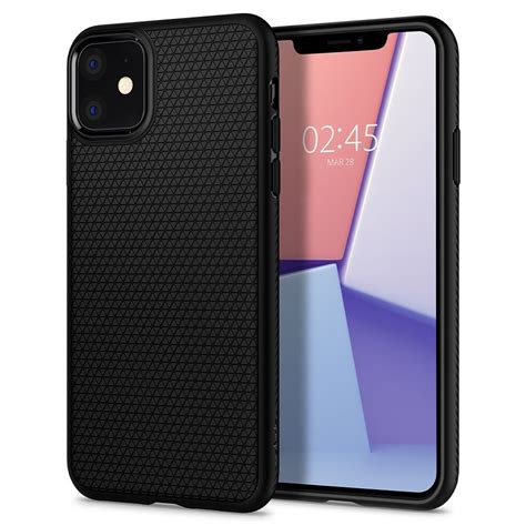 Защитный чехол Spigen Liquid Air для iPhone 11 / Айфон 11 черный ...