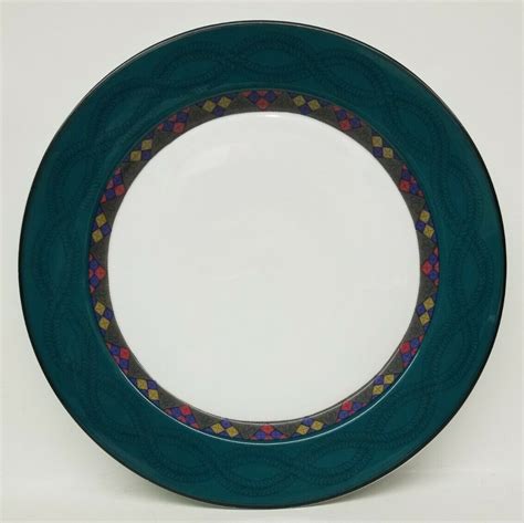 Dansk China Emerald Braid Dinner Plate Available Ebay