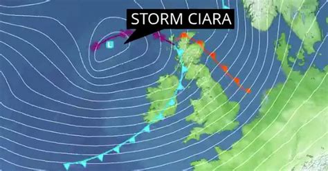 Uk Weather Forecast Storm Ciara Set To Batter Britain With Mph Winds