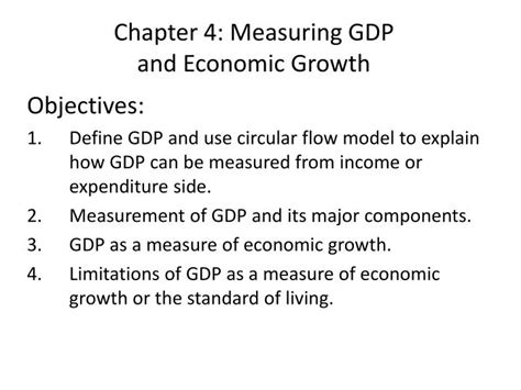 Ppt Chapter Measuring Gdp And Economic Growth Powerpoint