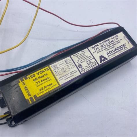 ADVANCE MARK III RAPID START LAMPS R 2S40 1 TP Fluorescent Ballast 120V