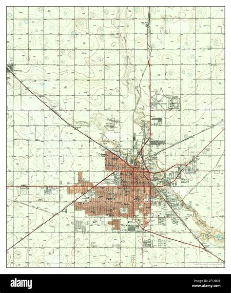 Lubbock Texas Map 1957 162500 United States Of America By Timeless