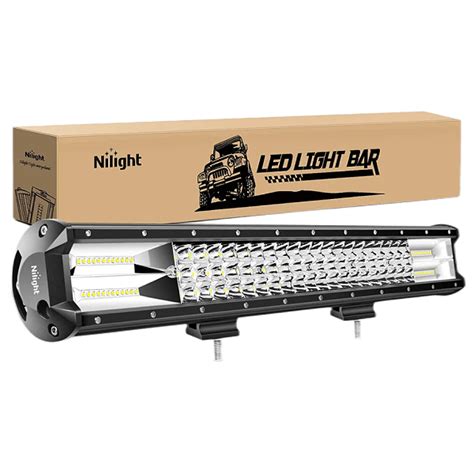 Nilight C A Inch Triple Row Flood Spot Combo Light Bar James