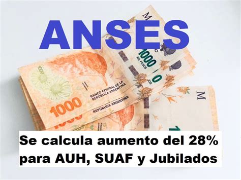 Se Calcula Aumento Del Para Auh Suaf Y Jubilados Fecha Y Lugar