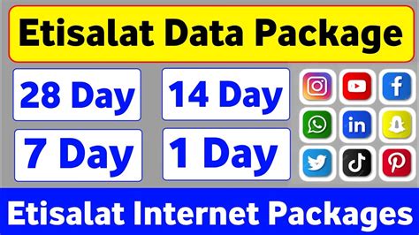 Etisalat Data Package Etisalat Internet Packages Etisalat Data