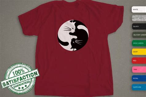 Yin Yang Cats T Shirt Xetsy