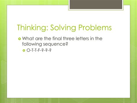 Ppt Unit B Thinking Problem Solving Creativity And Language