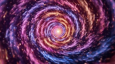 Premium AI Image | colorful spiral galaxy background