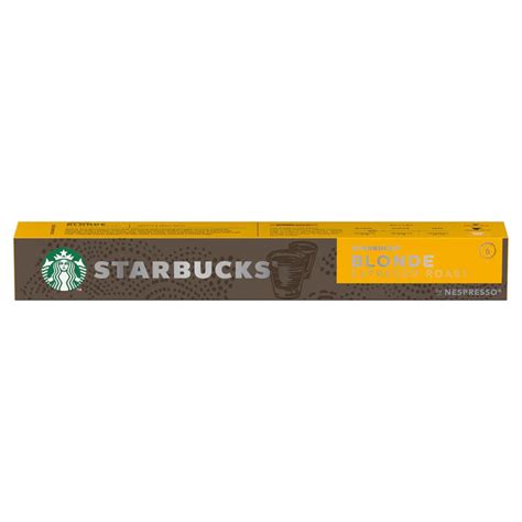 Nespresso Starbucks Blonde Espresso Roast Coffee Capsules Pods Steamymugs