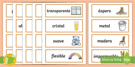 Tarjetas De Vocabulario Los Materiales Y Sus Propiedades Hot Sex Picture