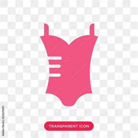 Bikini Vector Icon Isolated On Transparent Background Bikini Logo