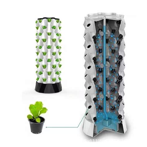 Hydroponics Tray Tower Aquaponics Grow System Growing Strawberry